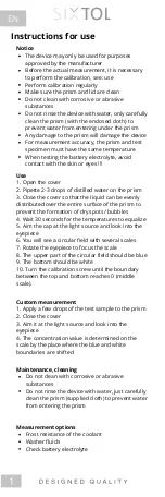 Preview for 2 page of SIXTOL SX3001 Instructions For Use Manual