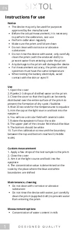 Preview for 2 page of SIXTOL SX3005 Instructions For Use Manual