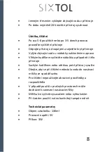 Preview for 9 page of SIXTOL SX4001 Instructions For Use Manual