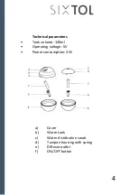 Предварительный просмотр 5 страницы SIXTOL SX4004 Instructions For Use Manual