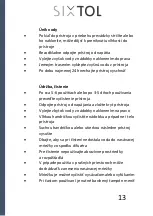 Предварительный просмотр 14 страницы SIXTOL SX4004 Instructions For Use Manual