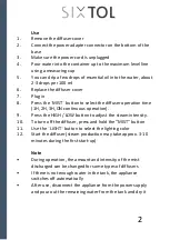 Preview for 3 page of SIXTOL SX4008 Instructions For Use Manual