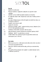 Preview for 8 page of SIXTOL SX4008 Instructions For Use Manual