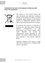 Предварительный просмотр 6 страницы SIXTOL SX4010 Instructions For Use Manual