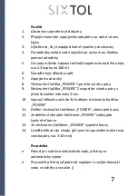 Preview for 8 page of SIXTOL SX4014 Instructions For Use Manual