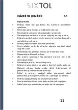 Preview for 12 page of SIXTOL SX4014 Instructions For Use Manual