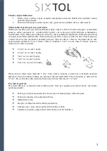 Preview for 4 page of SIXTOL SX6001 Instructions For Use Manual