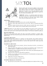 Preview for 13 page of SIXTOL SX6001 Instructions For Use Manual