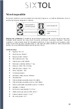 Preview for 20 page of SIXTOL SX6001 Instructions For Use Manual