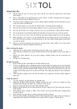 Preview for 39 page of SIXTOL SX6001 Instructions For Use Manual