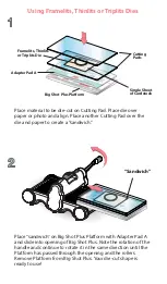 Предварительный просмотр 5 страницы SIZZIX 18660020 Manual