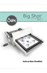 SIZZIX Big Shot Pro 660550 Instruction Booklet preview