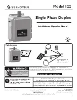 SJE Rhombus 122 Installation And Operation Manual предпросмотр