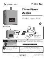 SJE Rhombus Three Phase Duplex Installation And Operation Manual предпросмотр