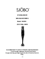 Предварительный просмотр 25 страницы SJOBO HB958 Instruction Manual