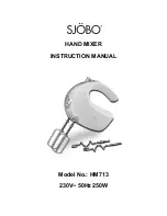 Preview for 1 page of SJOBO HM713 Instruction Manual