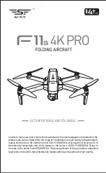 SJRC F11S 4K PRO Manual preview