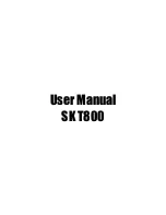 Предварительный просмотр 1 страницы SK Teletech SKT800 User Manual