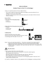 Preview for 1 page of SK SATO SK-L751-1 Instruction Manual