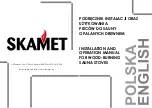 Предварительный просмотр 1 страницы SKAMET P- 16 Series Operation Manual