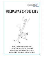 Skandika Fitness FOLDAWAY X-1000 LITE Assembly Instructions And User Manual preview