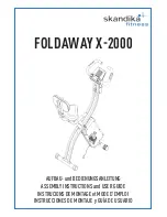 Skandika Fitness FOLDAWAY X-2000 Assembly Instructions Manual preview