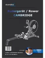 Preview for 1 page of Skandika Fitness Rower CAMBRIDGE Setup And User'S Manual