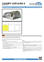 skandika outdoor CANOPY Gotland 6 Setup Instruction предпросмотр