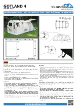 skandika outdoor GOTLAND 4 Setup Instruction preview