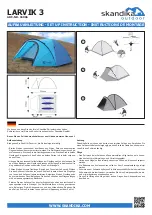 skandika outdoor LARVIK 3 Setup Instruction preview