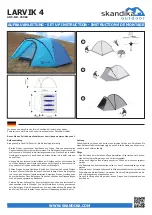 skandika outdoor LARVIK 4 Setup Instruction preview