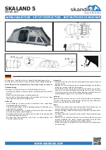 skandika outdoor SKALAND 5 Setup Instruction preview