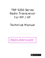 Preview for 1 page of Skanti TRP 9250 S Technical Manual