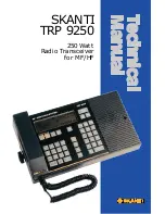 Предварительный просмотр 1 страницы Skanti TRP 9250 Technical Manual