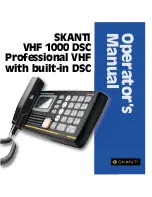 Предварительный просмотр 1 страницы Skanti VHF 1000 P DSC Operator'S Manual