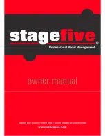 SKB Stage Five Owner'S Manual preview