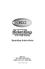 SKC 210-1000 Series Operating Instructions Manual preview