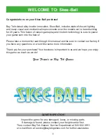 Предварительный просмотр 4 страницы Skee Ball 920.822.3951 X 1101 Service Manual