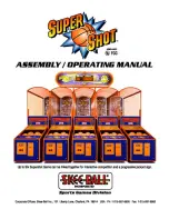 Skee Ball Super Shot Deluxe Assembly & Operating Manual preview