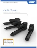 Предварительный просмотр 1 страницы SKF CAHB-20 Series Installation, Operation And Maintenance Manual