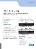 Предварительный просмотр 1 страницы SKF CMSS-ONL-2504 Quick Start Manual