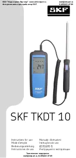 SKF TKDT 10 Instructions For Use Manual предпросмотр