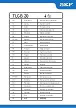 SKF TLGB 20 Instructions For Use Manual preview