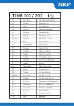 Предварительный просмотр 1 страницы SKF TLMR 101 Original Operating Instructions