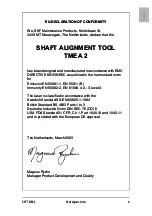 Предварительный просмотр 4 страницы SKF TMEA 2 Instructions For Use Manual