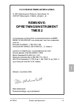 Preview for 101 page of SKF TMEB 2 Instructions For Use Manual