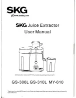 Preview for 1 page of SKG GS-306L User Manual