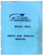 Ski-Daddler 5813 Parts And Service Manual preview