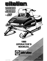 Ski-Doo 1980 citation 3500 Operator'S Manual preview