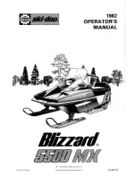 Ski-Doo 1982 Blizzard 5500 MX Operator'S Manual preview